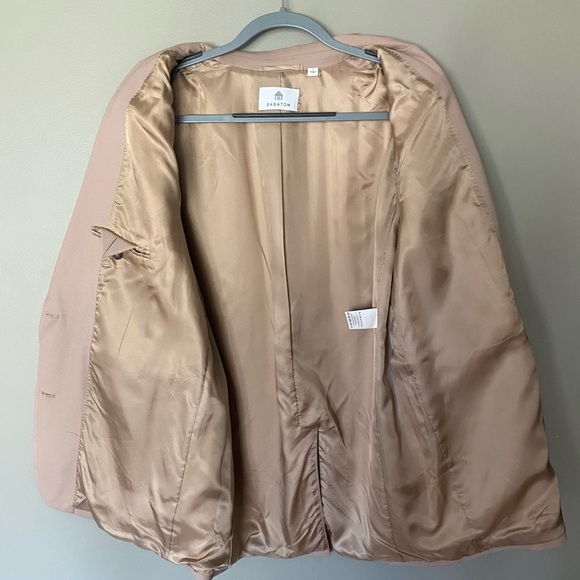 BABATON x ARITZIA Oversized Tan Wool Blend Blazer Size Large - Picture 4 of 12